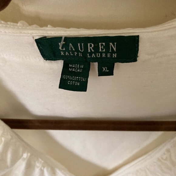 White Ruffled Blouse by Ralph Lauren - Picture 5 of 5